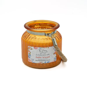 Scented Soy Candles - Sandalwood Blend - Amber Warmth