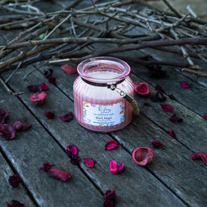 Scented Soy Candles - Rose & Oud Blend - Black Magic