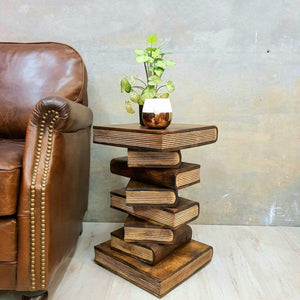 Wooden Side Table | Corner Table | Lamp Table | Planter Stand | Bookstack