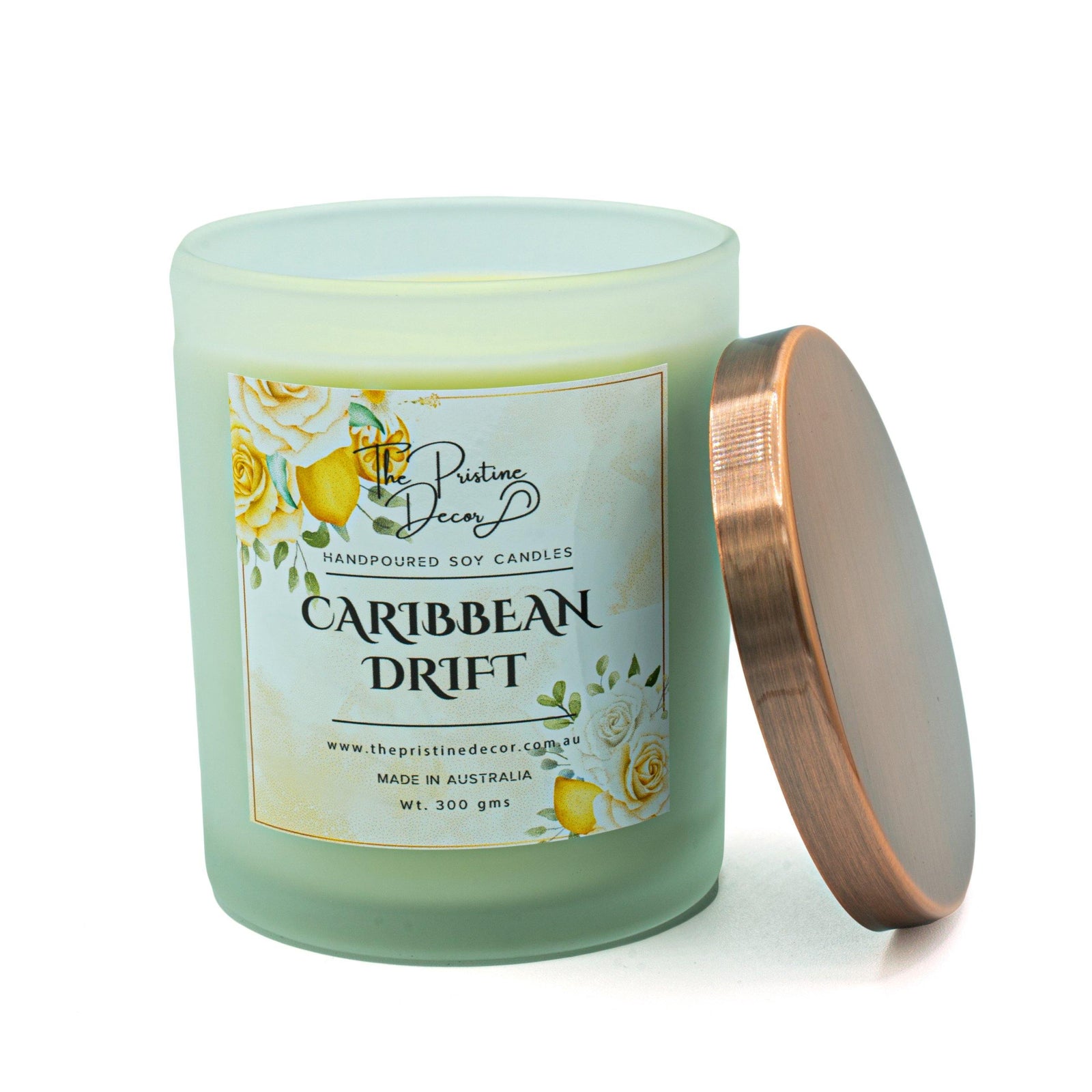 Scented Soy Candles - Lime Basil & Mandarin - Caribbean Drift