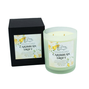 Scented Soy Candles - Lime Basil & Mandarin - Caribbean Drift