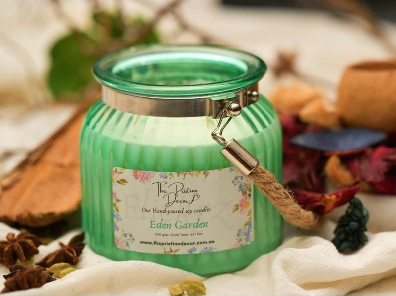 Scented Soy Candles - Honeysuckle - Eden Garden
