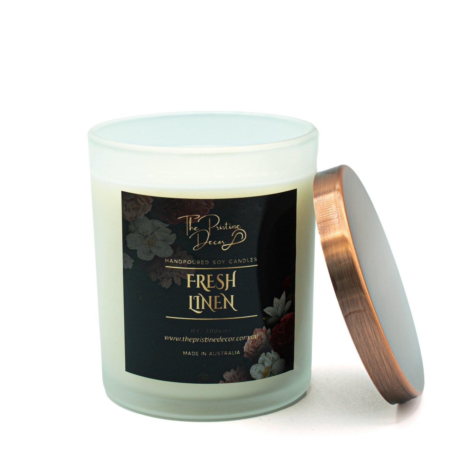 Scented Soy Candles - Rose, Jasmine & Melon blend - Fresh Linen