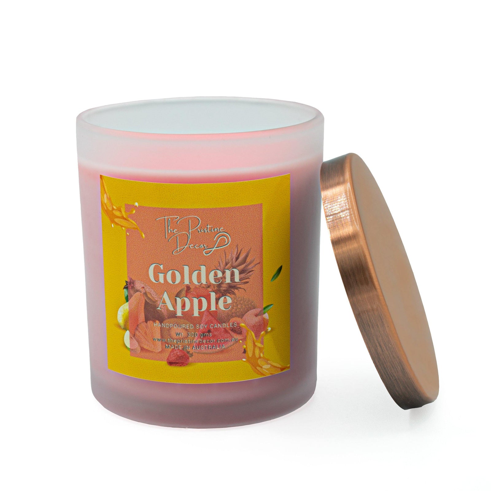 Scented Soy Candles - Apple & Melon - Golden Apple