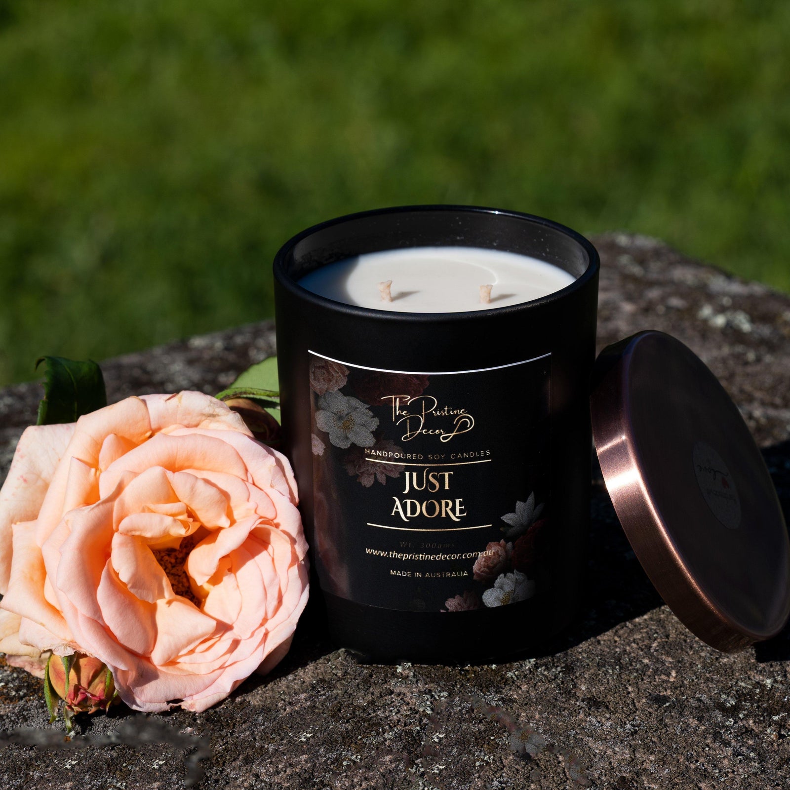 Scented Soy Candles - Orchids & Bergamot Blend - Just Adore