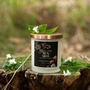Scented Soy Candles - Bamboo & White Lily Blend - Lily n Grass