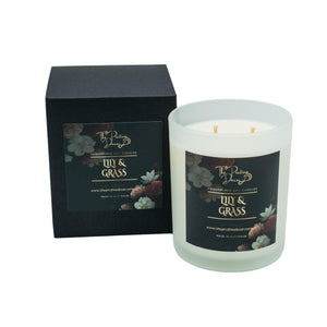 Scented Soy Candles - Bamboo & White Lily Blend - Lily n Grass