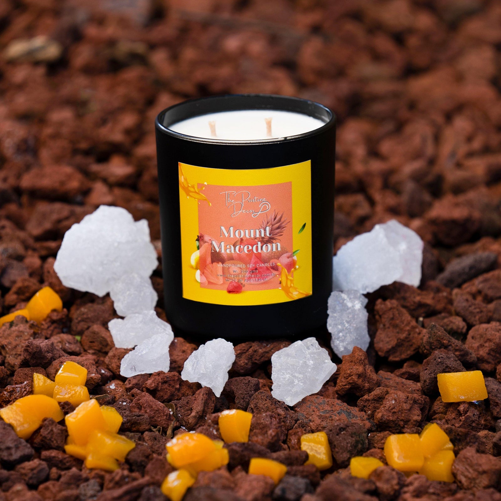 Scented Soy Candles - Lychee & Peony Blend - Mount Macedon