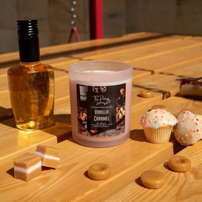 Scented Soy Candles - Vanilla & Caramel Blends - Vanilla Caramel