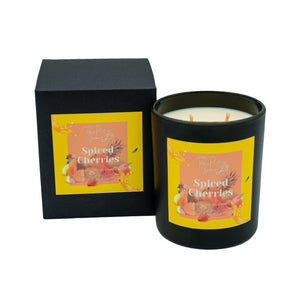 Scented Soy Candles - Black Cherries & Orange Blend - Spiced Cherries