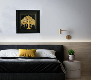 Wall Art | Handmade Wall Decoration | Wedding Gifts | Golden Grass Art | Tree of life