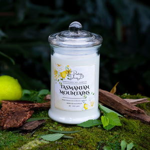 Scented Soy Candles - Eucalyptus & Lime Blends - Tasmanian Mountains