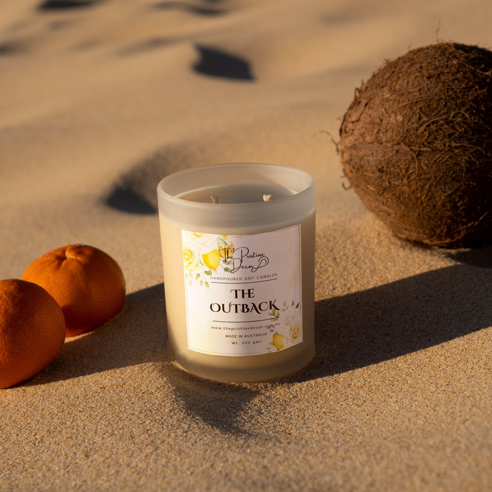 Scented Soy Candles - Coconut & Mandarins blend - The Outback