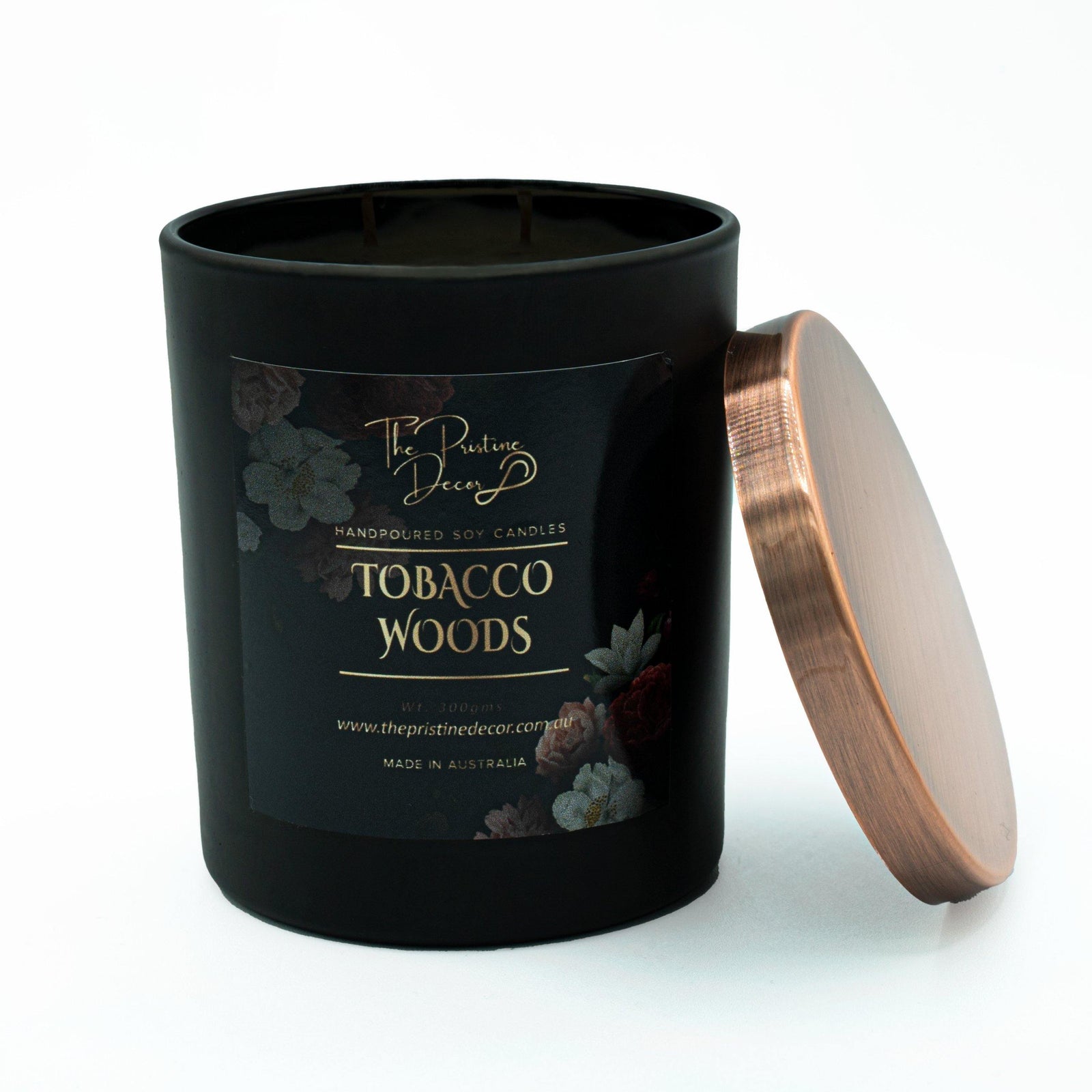 Scented Soy Candles - Tobacco flowers & Smoked Oak Blend - Tobacco Woods