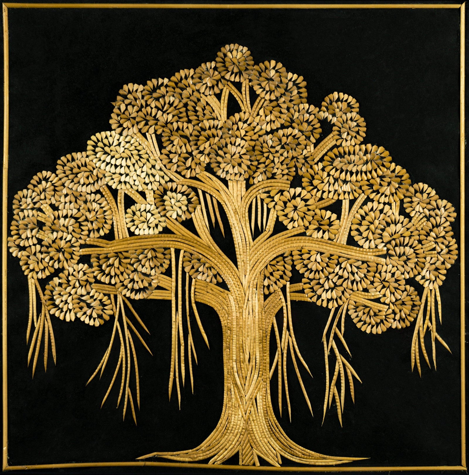 Wall Art | Handmade Wall Decoration | Wedding Gifts | Golden Grass Art | Tree of life