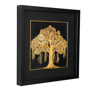 Wall Art | Handmade Wall Decoration | Wedding Gifts | Golden Grass Art | Tree of life