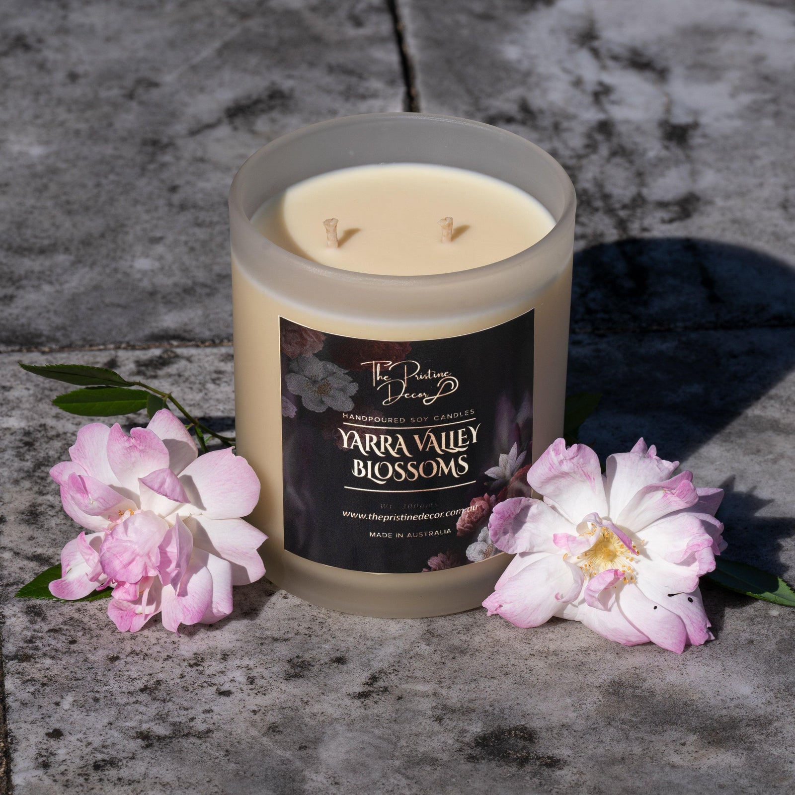 Scented Soy Candles - Lotus & Ylang-ylang Blends - Yarra Valley Blossoms