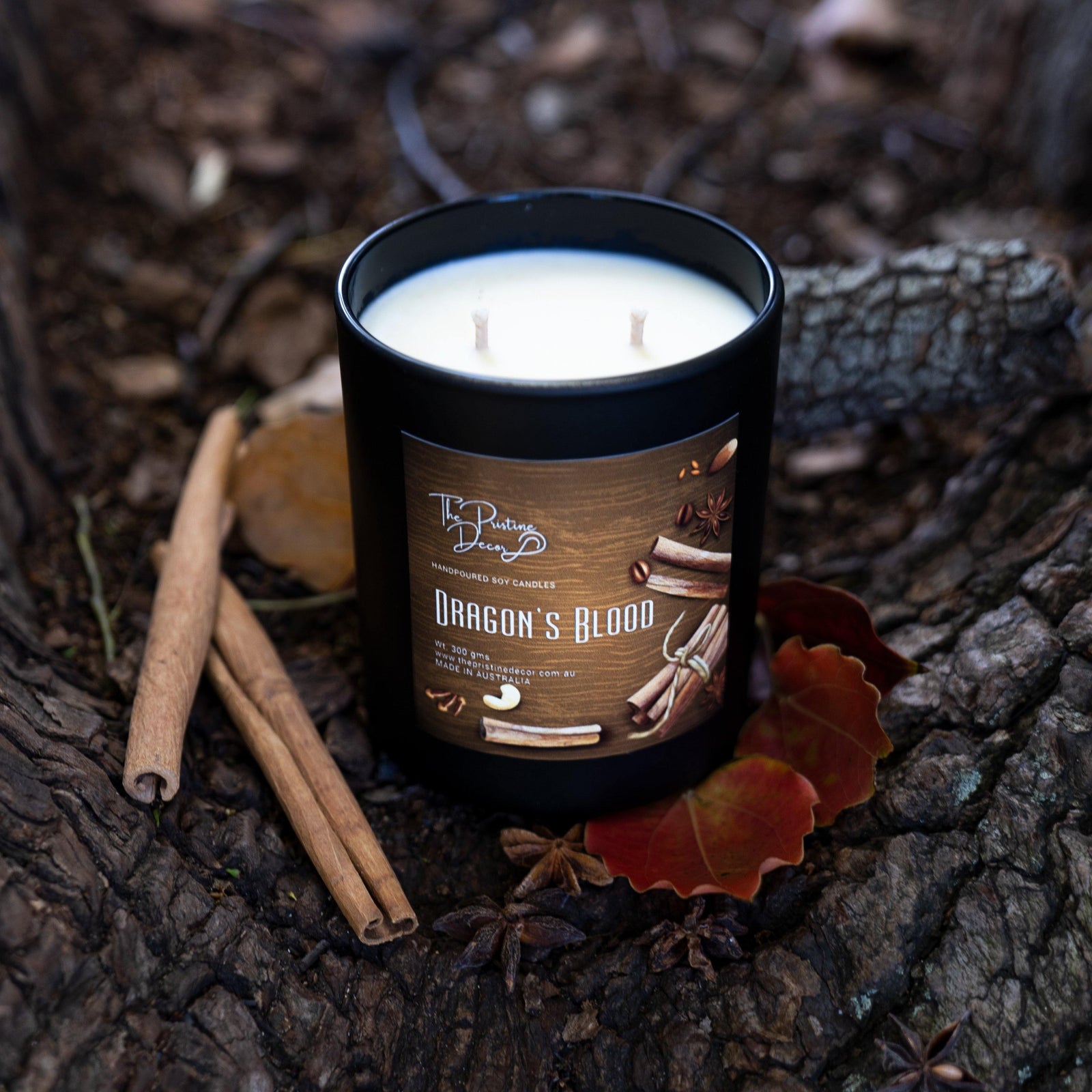 Scented Soy Candles - Patchouli, Amber & Lilac Blend - Dragon's Blood