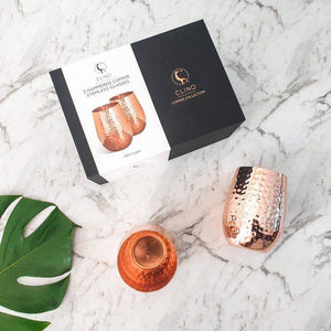 Stemless Copper Wine Glasses - Wine Wares - Party Glasses - Gifts