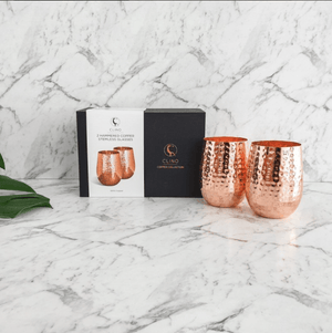 Stemless Copper Wine Glasses - Wine Wares - Party Glasses - Gifts
